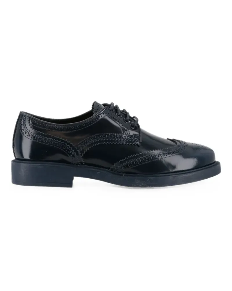 TOD'S Derby-Schuhe mit Budapestermuster - Blau Blau