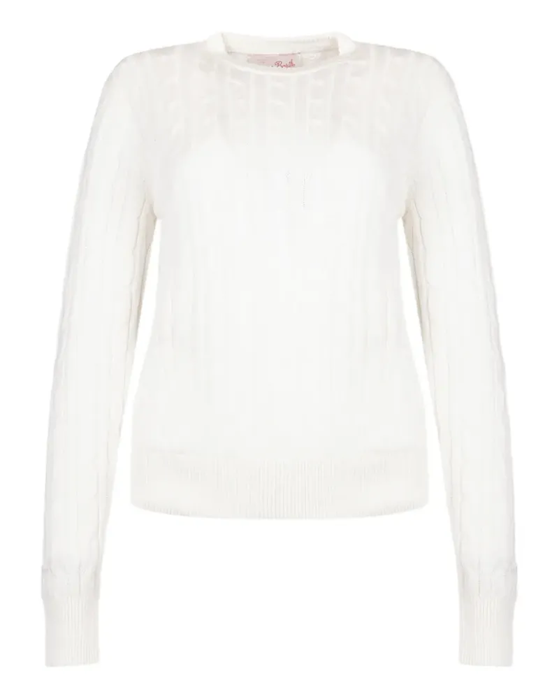 MC2 Saint Barth cable-knit sweater - Weiß Weiß