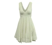 Spitzenkleid mit Ösen - Weiß