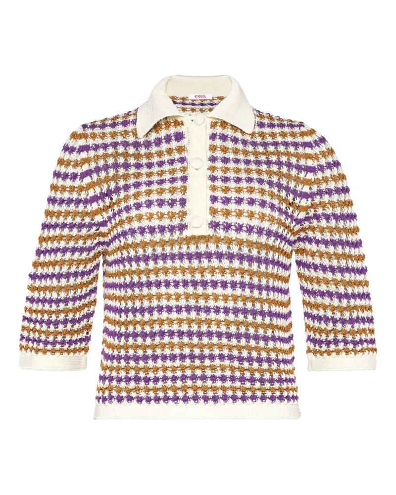 Eres Pullover aus Häkelstrick - Violett Violett