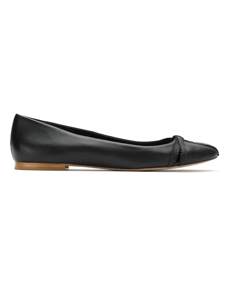 Sarah Chofakian leather ballerinas Schwarz