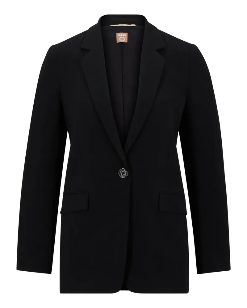 HUGO BOSS Jacke mit fallendem Revers - Schwarz Schwarz