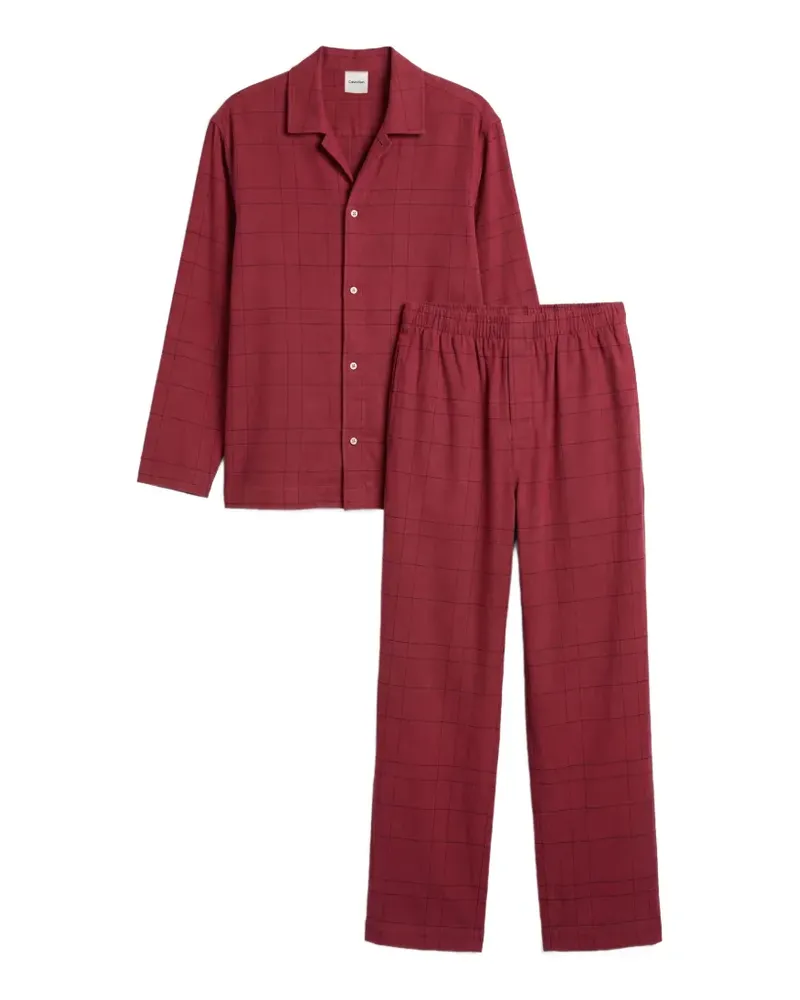 Calvin Klein check-pattern pyjamas - Rot Rot