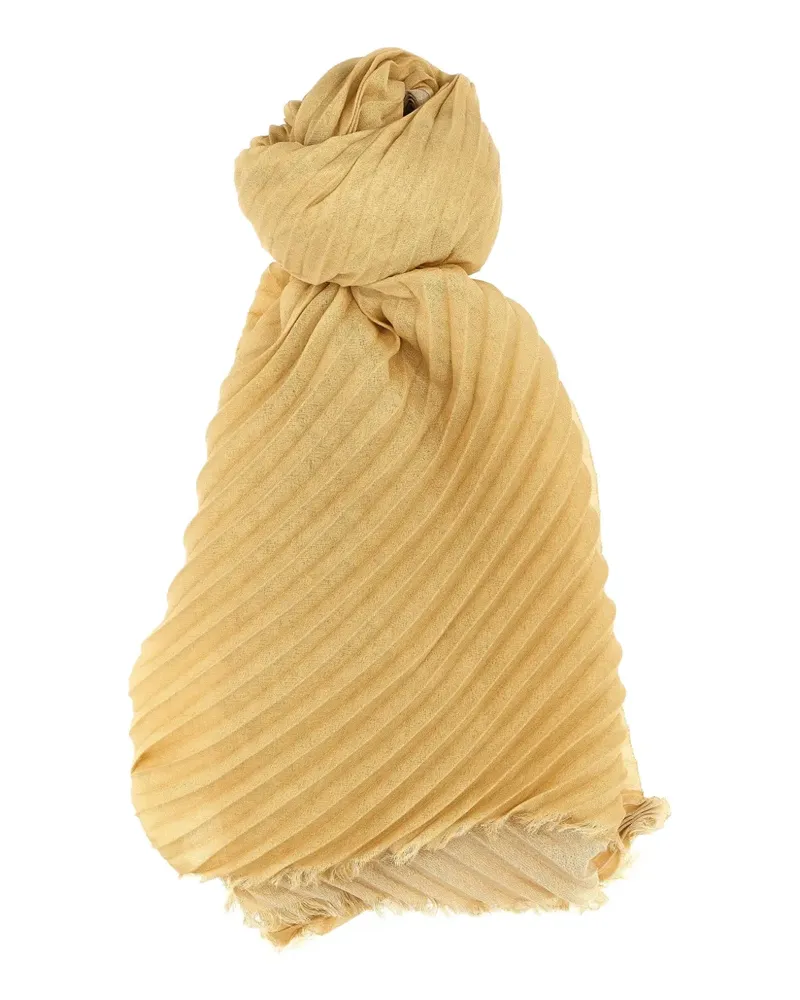 Issey Miyake Plissierter Schal - Gelb Gelb
