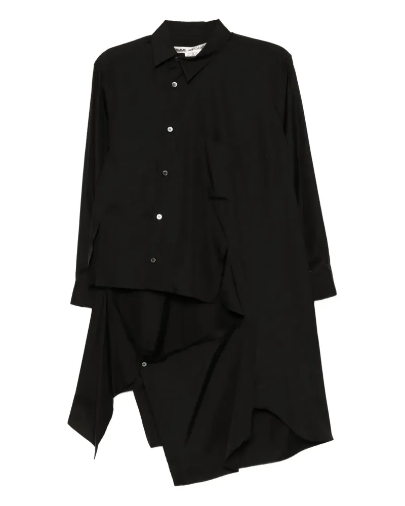 Comme des Garçons Hemd mit Cut-Outs - Schwarz Schwarz