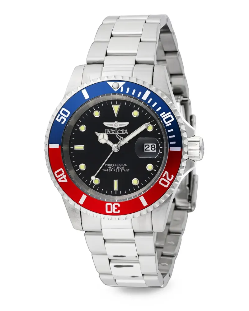 Invicta Pro Diver Armbanduhr 40mm - Schwarz Schwarz
