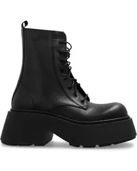 Vic Matié Schnürstiefel mit Plateau Schwarz