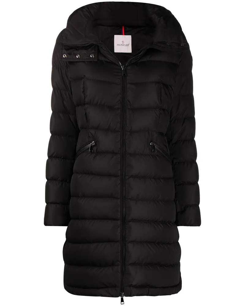 Moncler Flammette' Mantel - Schwarz Schwarz