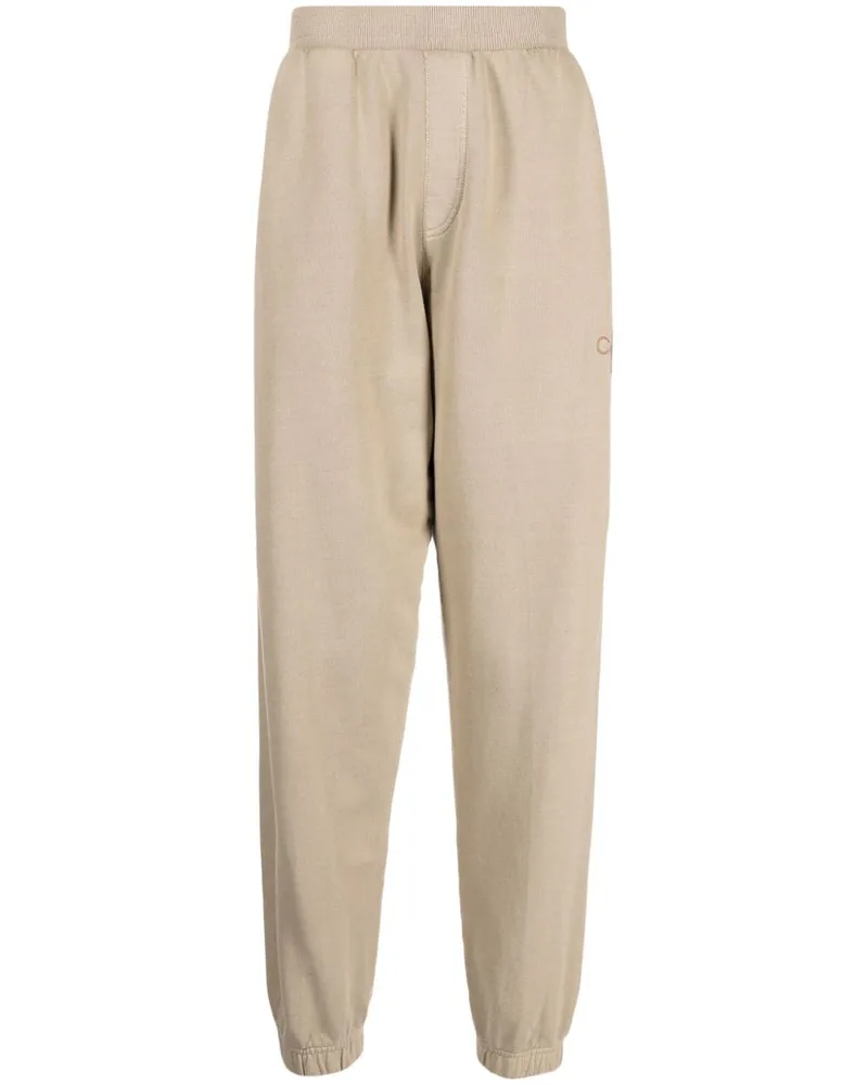 Calvin Klein Jogginghose mit Logo-Stickerei - Nude Nude