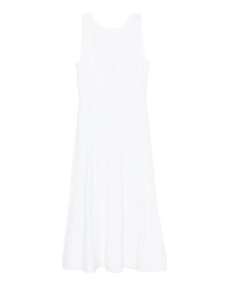 D.EXTERIOR sleeveless jacquard-effect midi dress - Weiß Weiß