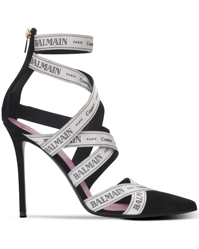 Balmain Couture Ribbon Pumps - Schwarz Schwarz