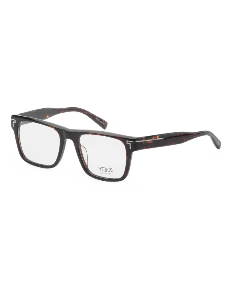 Tumi rectangle-frame glasses - Braun Braun