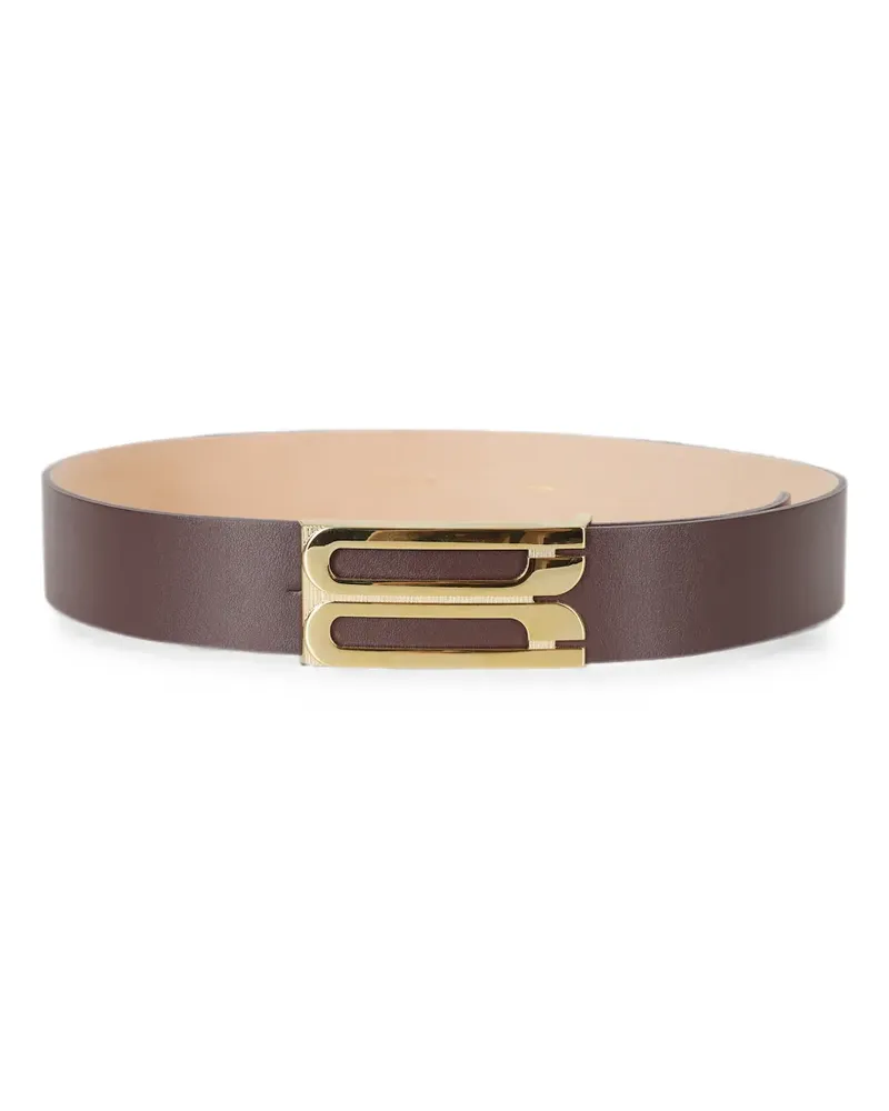 Victoria Beckham Dorian Frame buckle belt - Braun Braun
