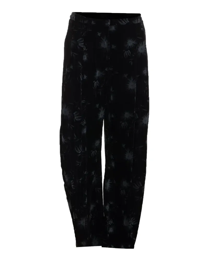 Pinko Ducato Hose mit Blumenprint - Schwarz Schwarz