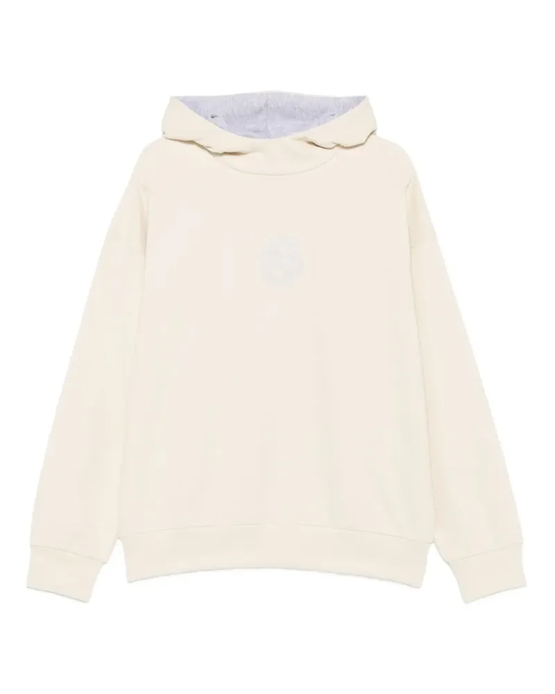 HUGO BOSS Hoodie mit Blumenstickerei - Nude Nude