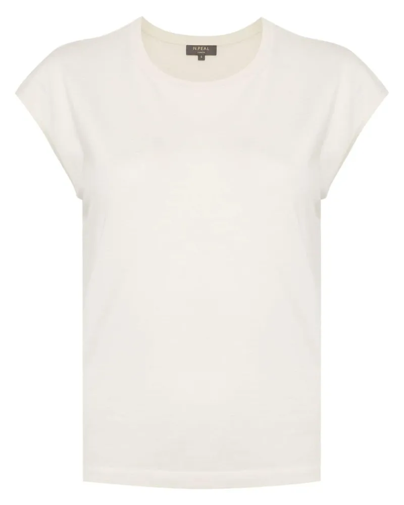 N.Peal T-Shirt mit Rundhalsausschnitt - Nude Nude
