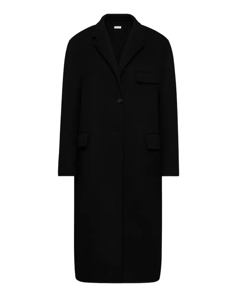 Thom Browne Einreihiger Mantel - Schwarz Schwarz