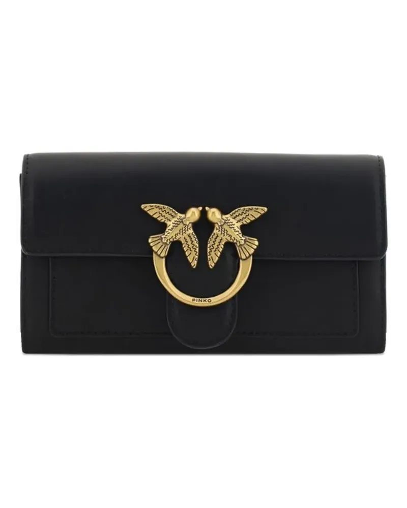 Pinko Love One leather wallet - Schwarz Schwarz