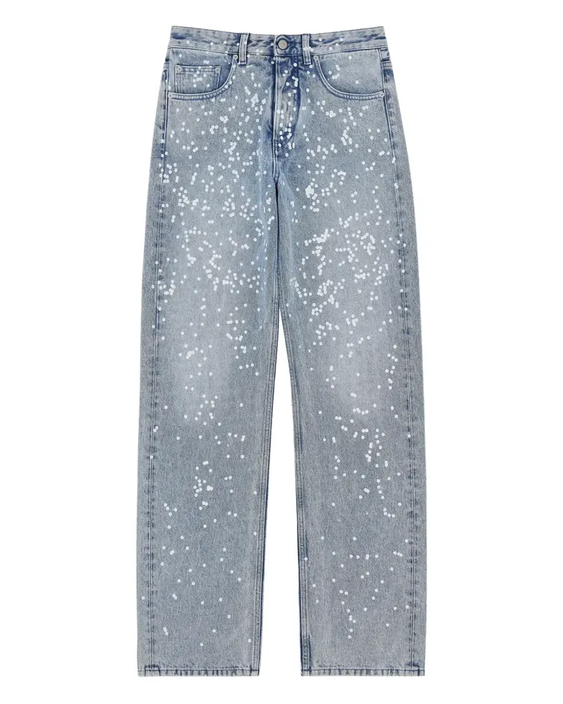 Maison Margiela Jeans mit Farbklecks-Print - Blau Blau