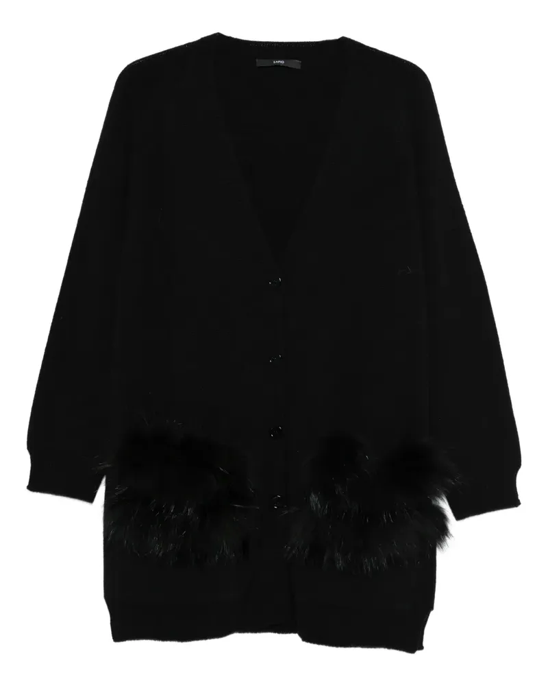 Sapio Cardigan mit Taschen - Schwarz Schwarz