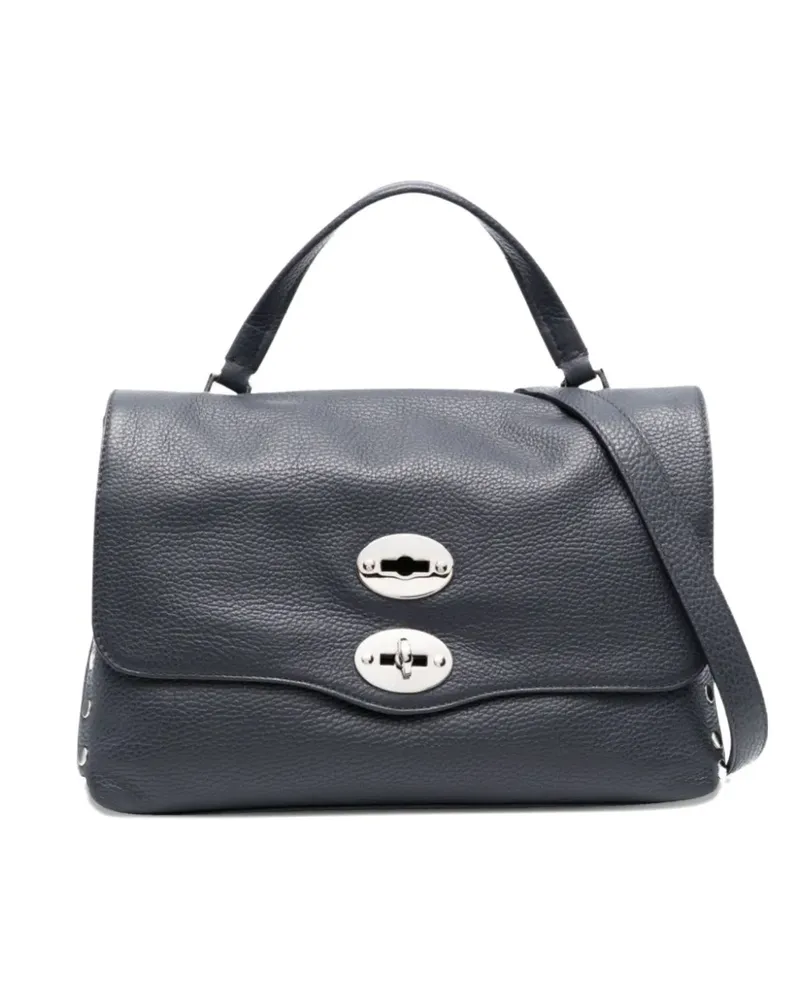 Zanellato small Postina® stud-embellished tote bag - Blau Blau