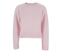 Kaschmirpullover mit Rundhalsausschnitt - Rosa