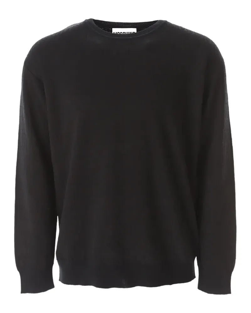 Moschino Wollpullover mit Logo-Muster - Grau Grau