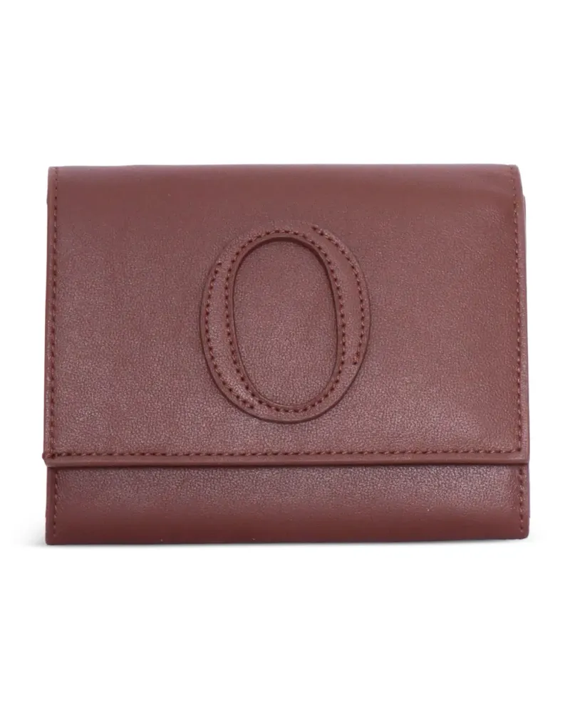 Orciani Zanzibar logo-patch leather wallet - Braun Braun