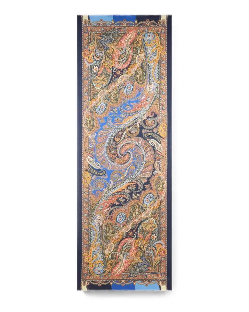Etro paisley-print scarf - Blau Blau