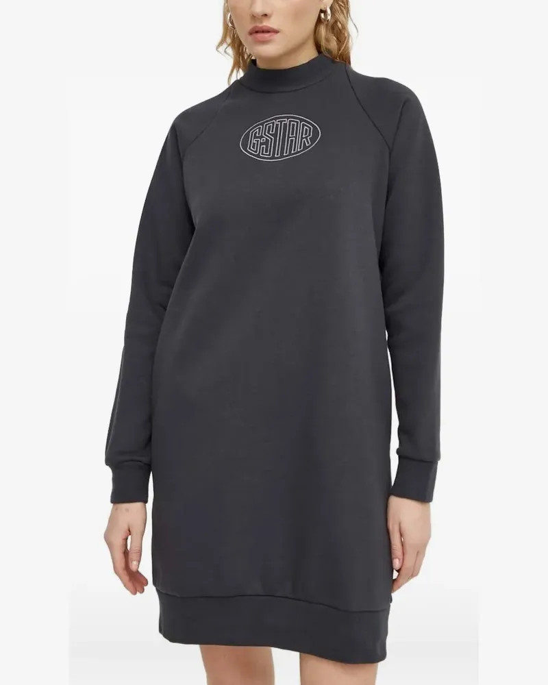 G-STAR RAW Minikleid mit Stehkragen - Grau Grau