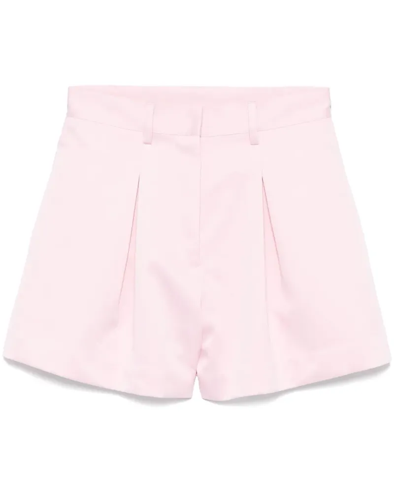 ROTATE Birger Christensen High-Waist-Shorts aus Satin - Rosa Rosa