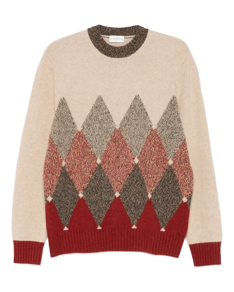 Ballantyne Pullover mit Argyle-Strickmuster - Nude Nude