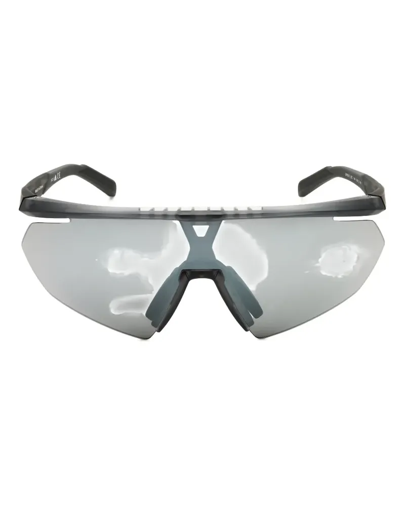 adidas SP0015 shield-frame sunglasses - Schwarz Schwarz