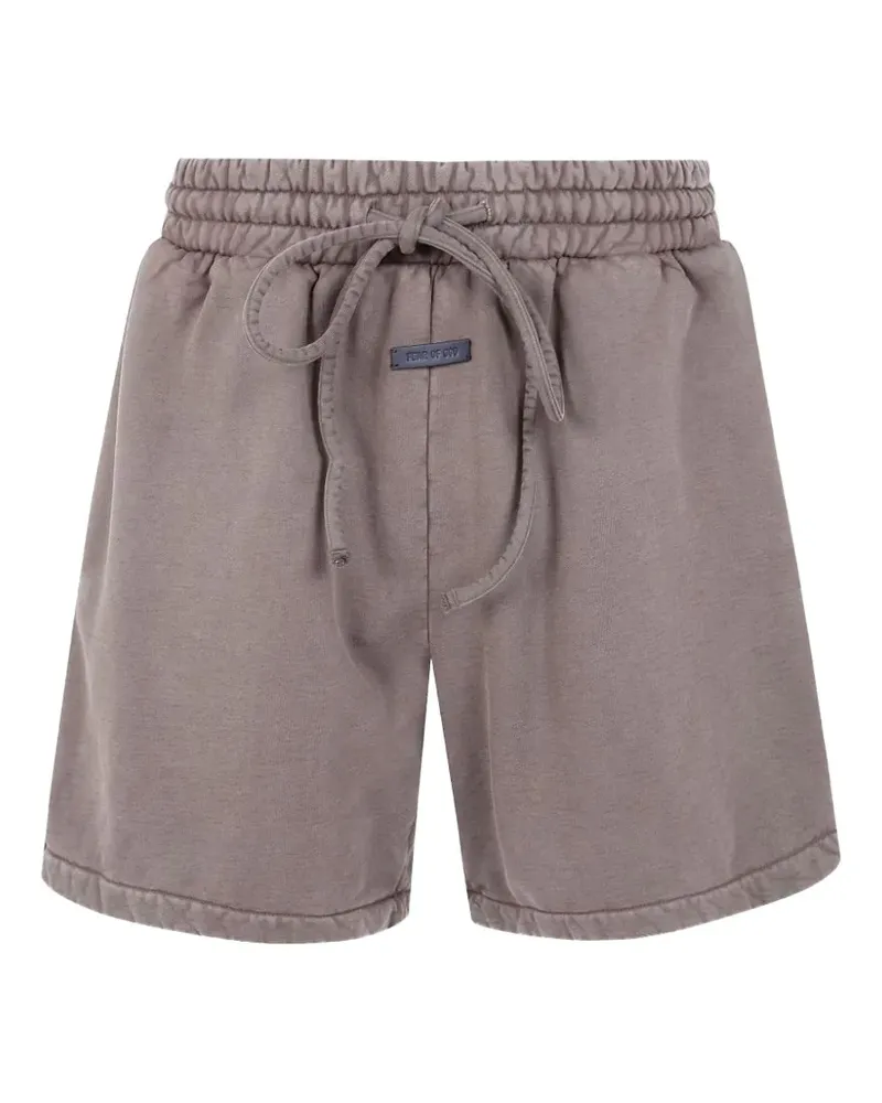Fear of God logo-patch drawstring track shorts - Braun Braun