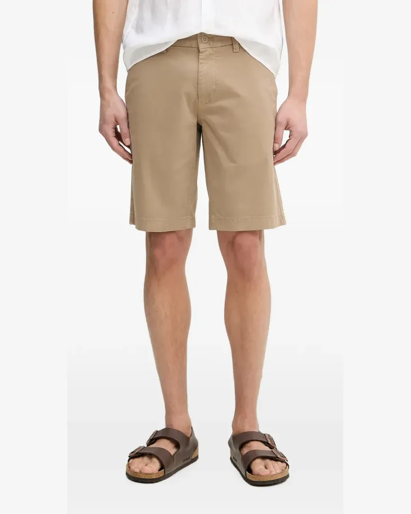 Marc O'Polo logo-patch chino shorts - Nude Nude