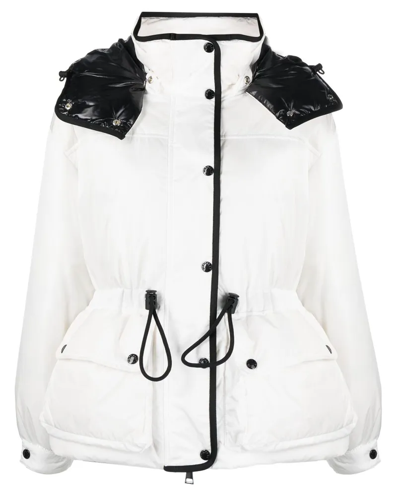Moncler Gefütterte Kapuzenjacke - Weiß Weiß