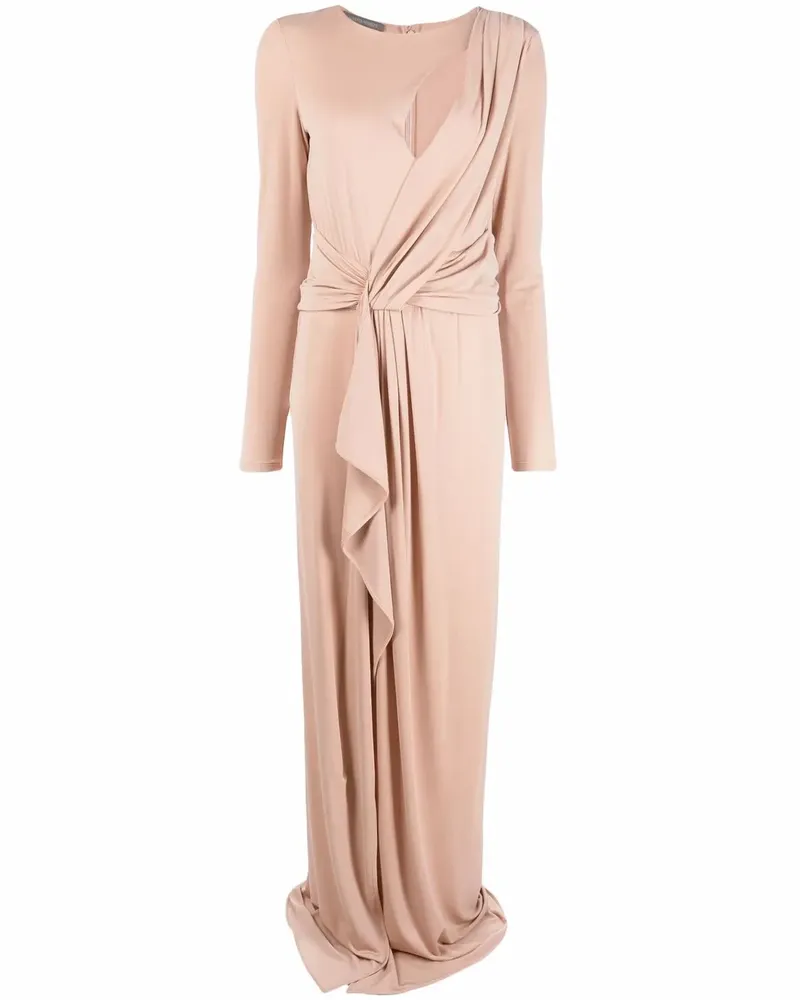 Alberta Ferretti Bodenlange Daunenjacke - Rosa Rosa