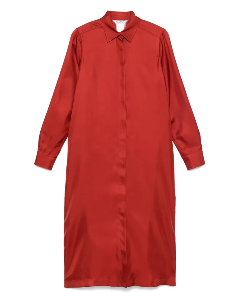 Max Mara Crusca Midikleid - Rot Rot