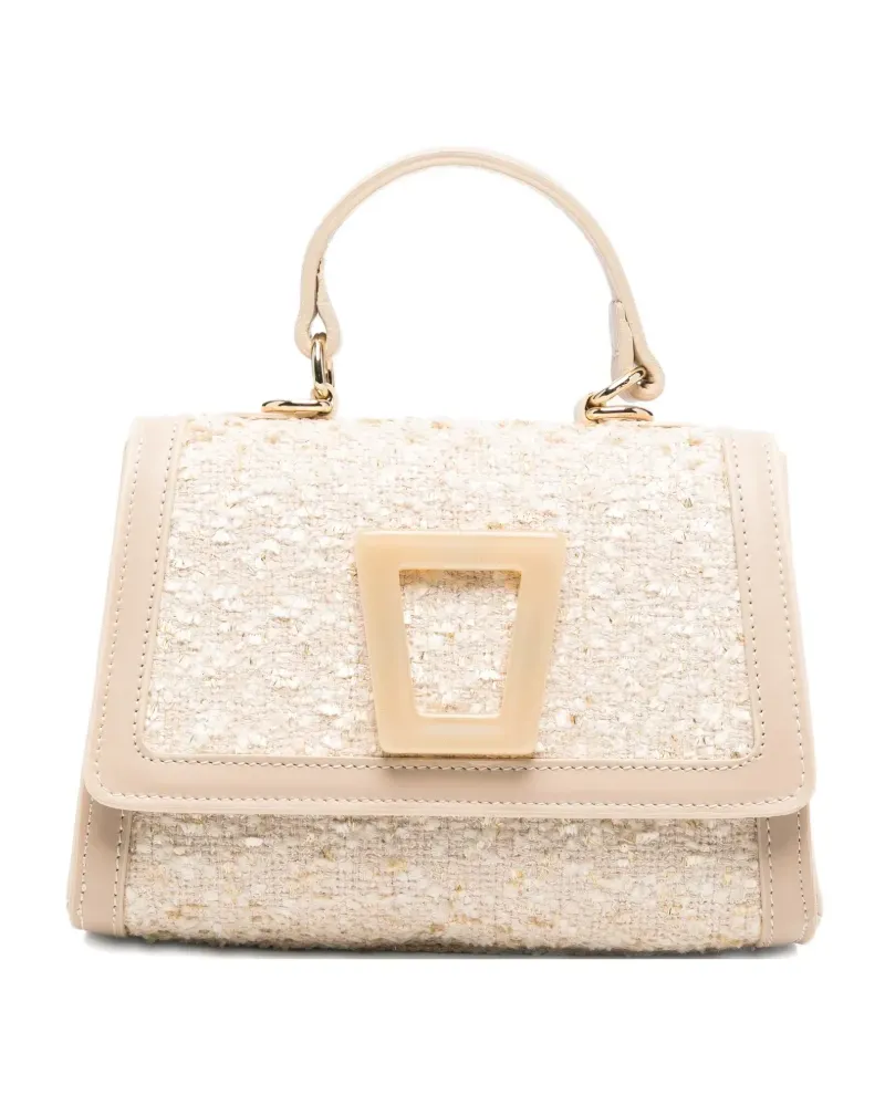 FESTA Milano buckle shoulder bag - Nude Nude