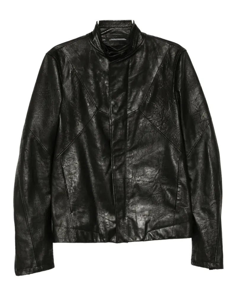 Julius Prism leather jacket - Schwarz Schwarz