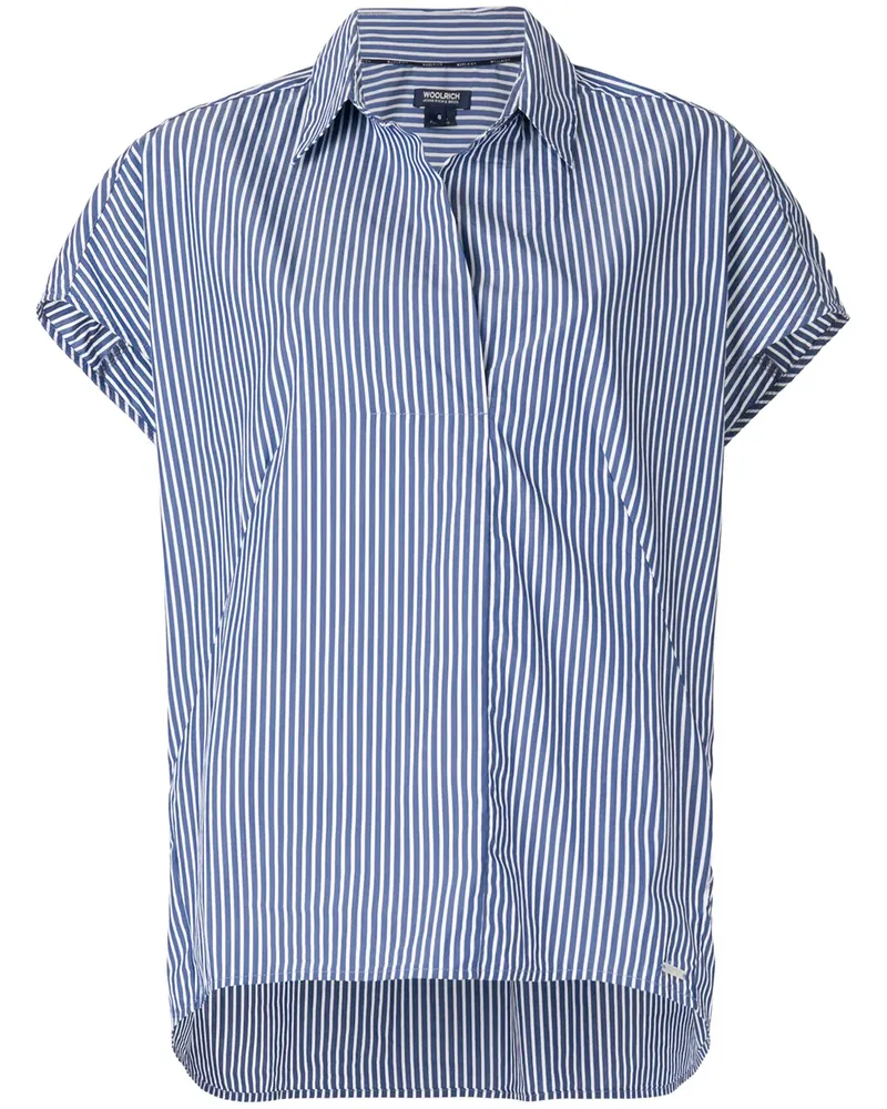 Woolrich Hemd mit kurzen Ärmeln - Blau Blau