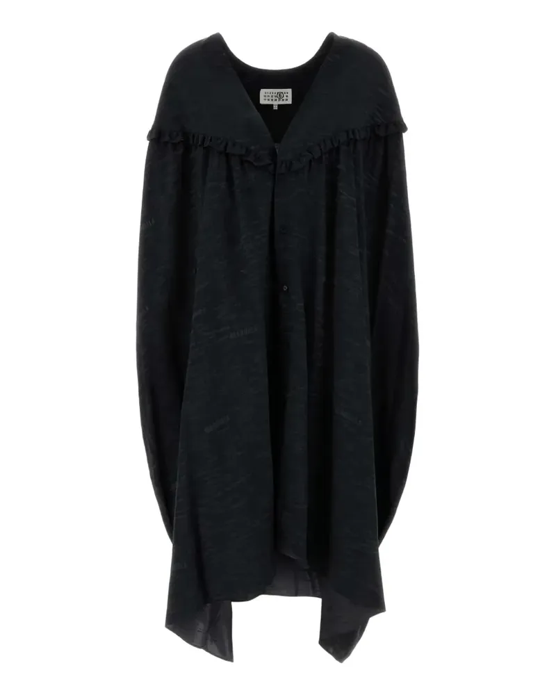 Maison Margiela V-neck shirt dress - Schwarz Schwarz