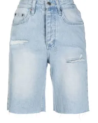 ksubi Jeansshorts im Distressed-Look Blau