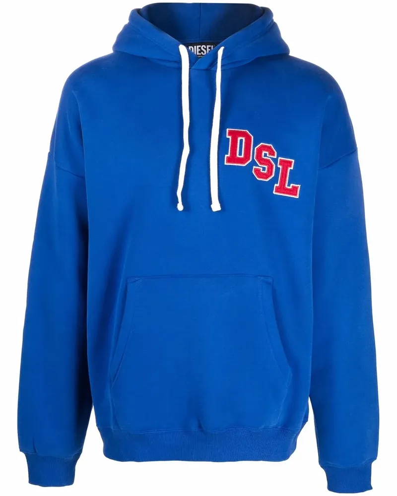Diesel Hoodie mit Patch-Detail - Blau Blau
