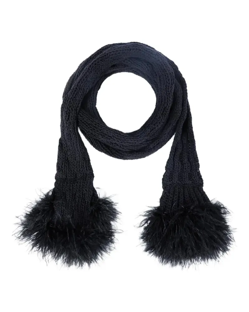 Ann Demeulemeester Rae Schal - Schwarz Schwarz