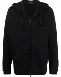 QASIMI Hoodie mit Slogan Schwarz