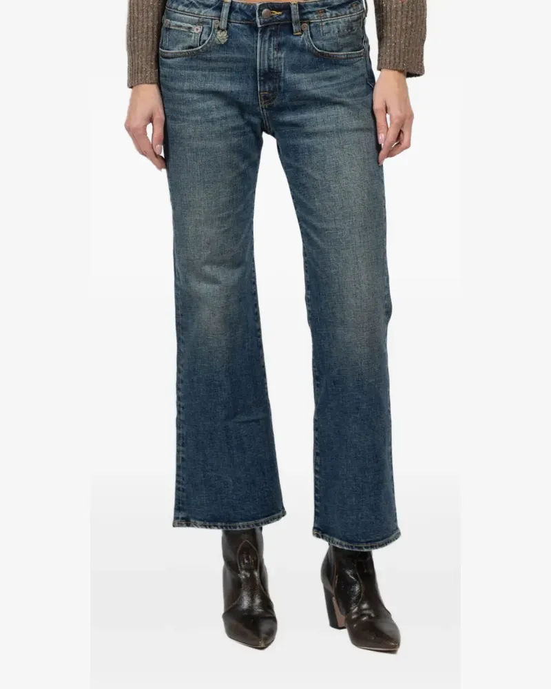 R13 faded cotton jeans - Blau Blau