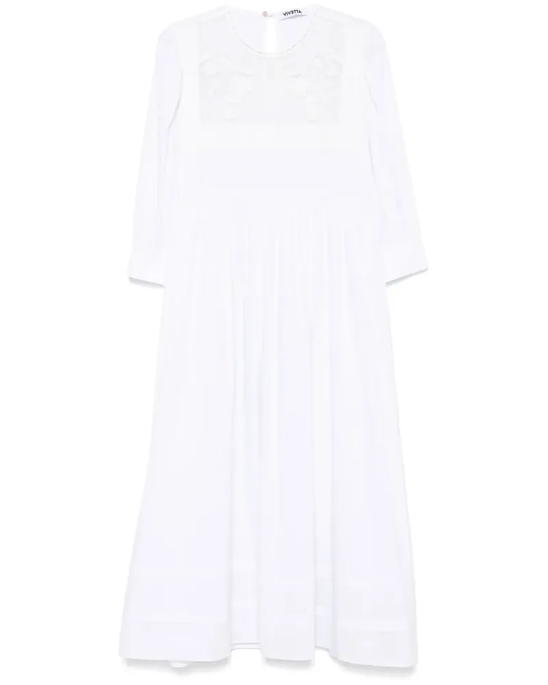 Vivetta Besticktes Midikleid - Weiß Weiß