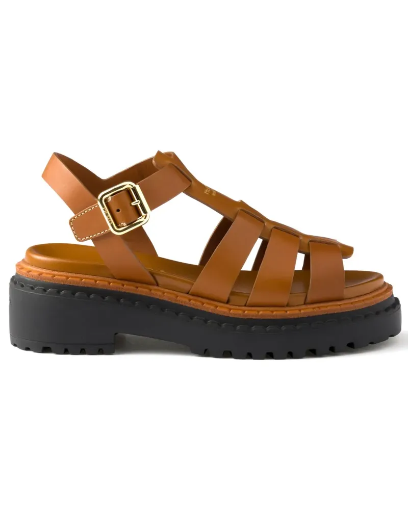 Prada Fisherman-Sandalen - Braun Braun