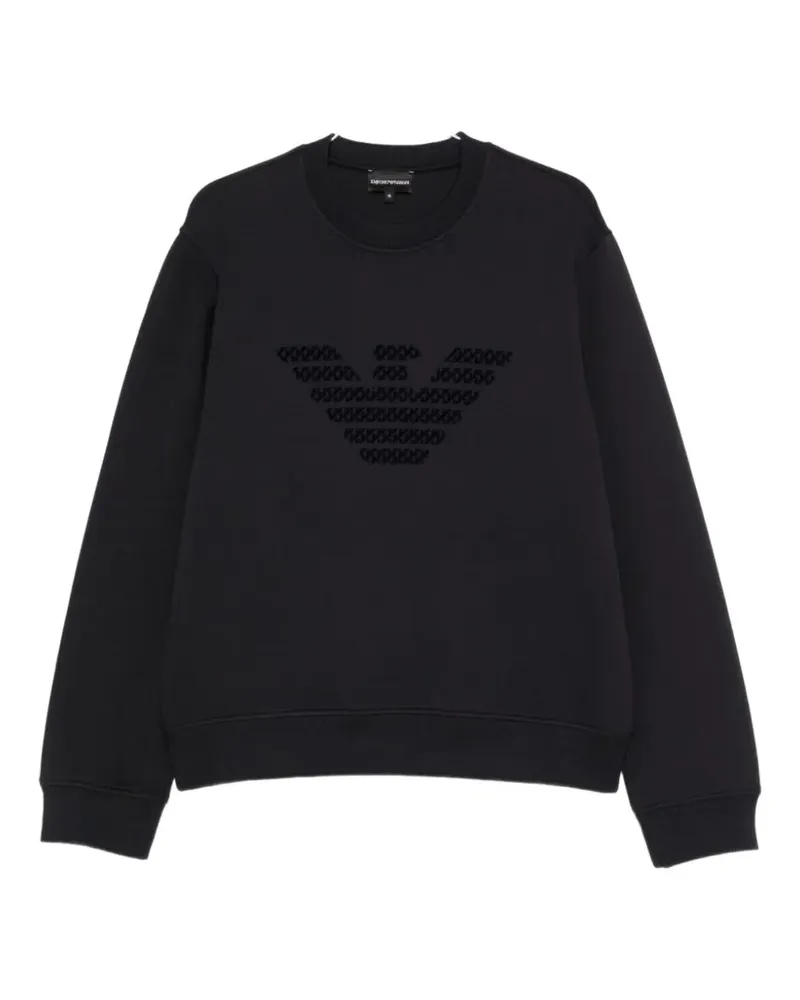 Emporio Armani Pullover mit Logo-Print - Blau Blau